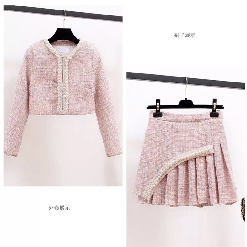 Set tweed tiểu thư 3 món