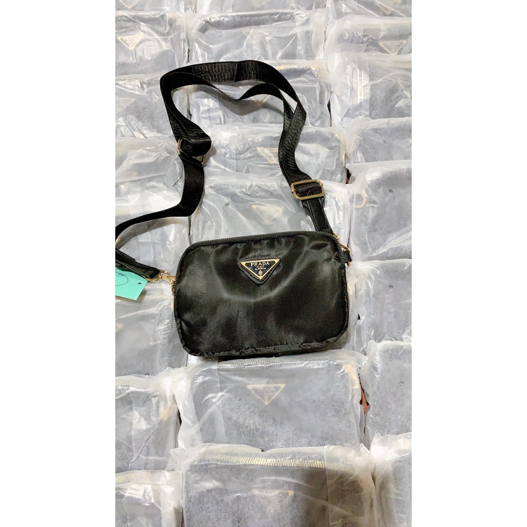 (ẢNH THẬT) TÚI P.R.A.D.A ĐEN ĐEO CHÉO SIÊU HOT HIT CHẤT ĐẸP | BigBuy360 - bigbuy360.vn