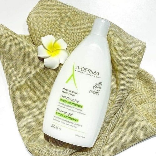 Sữa tắm giảm mụn lưng Aderma Shower Gel, hỗ trợ ngăn ngừa mụn lưng và lỗ chân lông 500ml Ouibeaute
