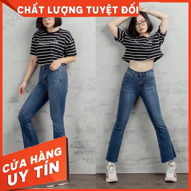 QUẦN JEANS LOE XANH TRƠN LƯNG CAO | BigBuy360 - bigbuy360.vn