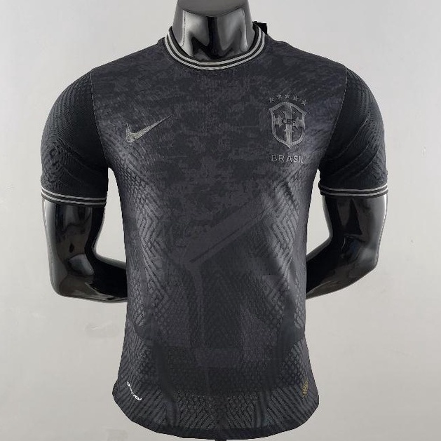 Áo Thun Bóng Đá Màu Đen Số 2022-23 Brazil Cho Nam Giới