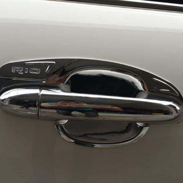 Ốp tay nắm cửa mạ crom xe Kia Rio 2018 2019 - Bộ 4 cái