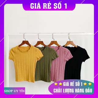 🍁[HÀNG ĐẸP]🍁 ÁO CROPTOP NHÚN GÂN TĂM
