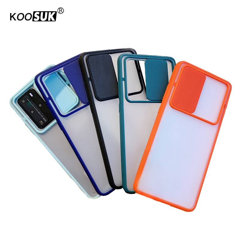 Ốp điện thoại KOOSUK nhám mờ cửa sổ kéo máy ảnh cho Samsung Galaxy A02S M02S A03S F02S A02 M02 F62 M62 M12 F12