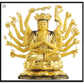 Tranh Thêu Chữ Thập Chỉ Bông và Chỉ Lụa ( Thêu Kín) Đức Chuẩn Đề Bồ Tát P01 (KHÁCH TỰ THÊU) KT:90X85CM