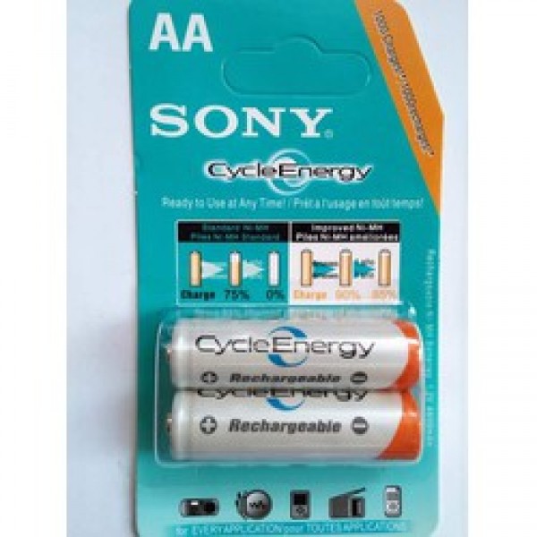 Pin sạc sony 2 AA 4600mAh 1 vĩ 2 viên (hàng thật) sạc được