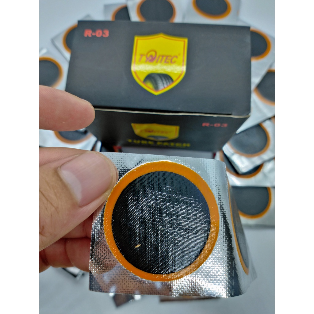 90 Miếng vá Săm, Vá Lốp, Vá Vỏ,Vá ruột, Vá đa năng - Kích thước 40mm dành cho Ôtô, Xe Máy-R-03