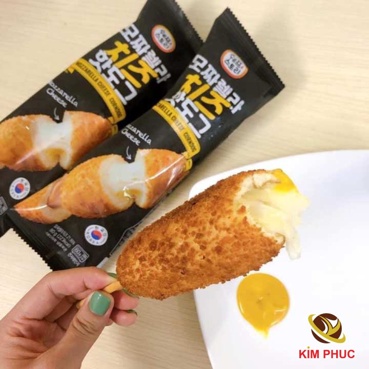 [HCM] Hotdog phô mai Mozzarella Cheese Corndog Hàn Quốc 80g