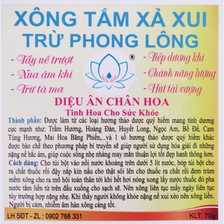 [5 lần dùng] Bột xông cơ thể, tắm xã xui trừ phong lông cho người [Diệu Ân Chân Hoa]