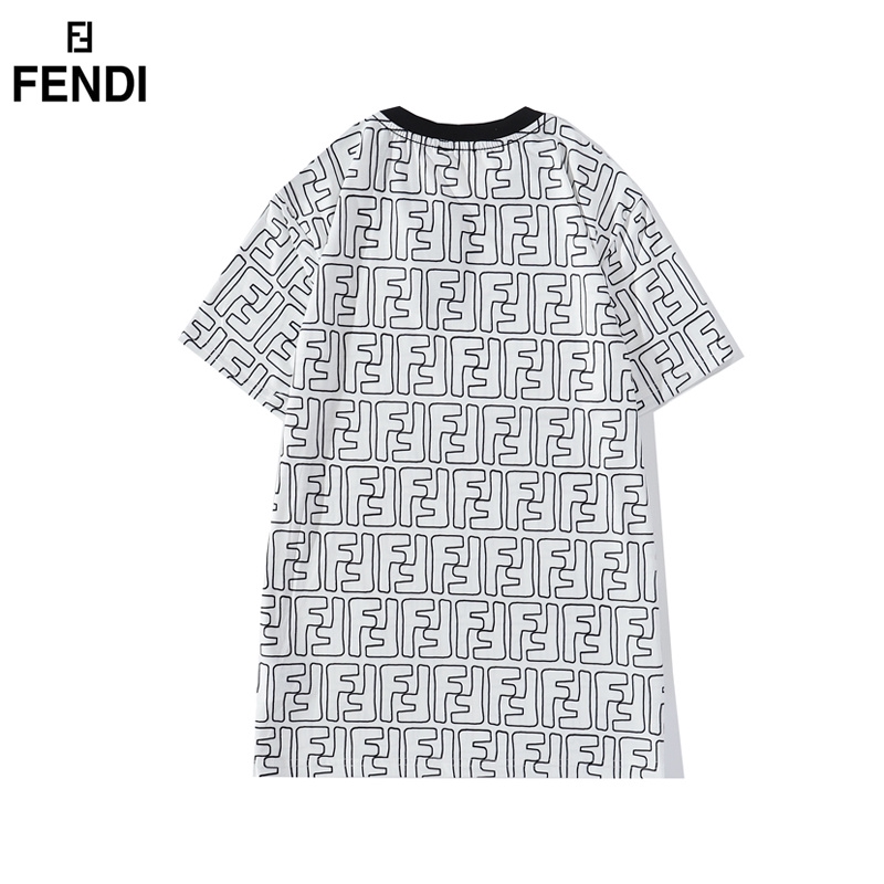 Áo Thun Tay Ngắn In Chữ Fendi Thời Trang Cho Nam Nữ