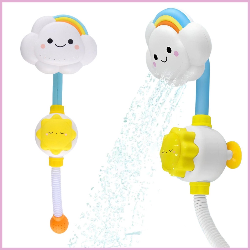 Đồ Chơi Vòi Sen Phun Nước Hình Đám Mây Cầu Vồng Dễ Thương Cho Bé 12 Tháng Tuổi