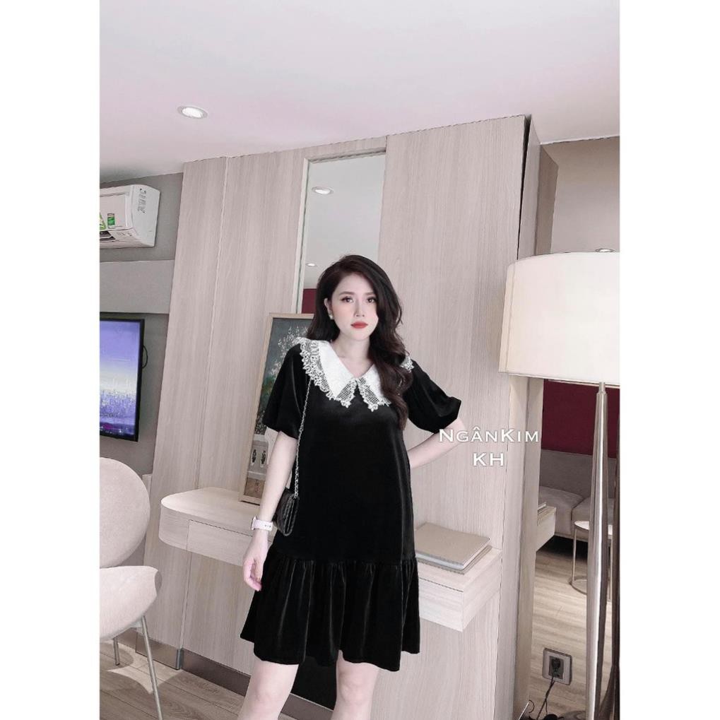 Đầm bầu công sở bigsize, váy tay lỡ phối cổ nơ trắng⚡Thời trang bigsize - thời trang bầu ⚡hàng xuất dư VNXK, váy bầu đầm