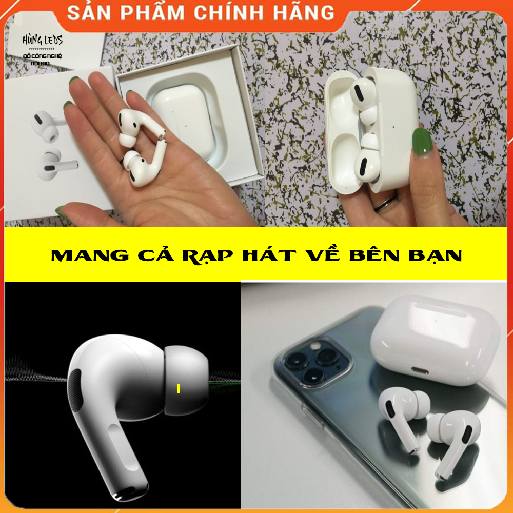 Tai nghe bluetooth Airpod Pro Chip Louda 1536U âm thanh cực chất kết nối siêu nhanh chức năng gốc