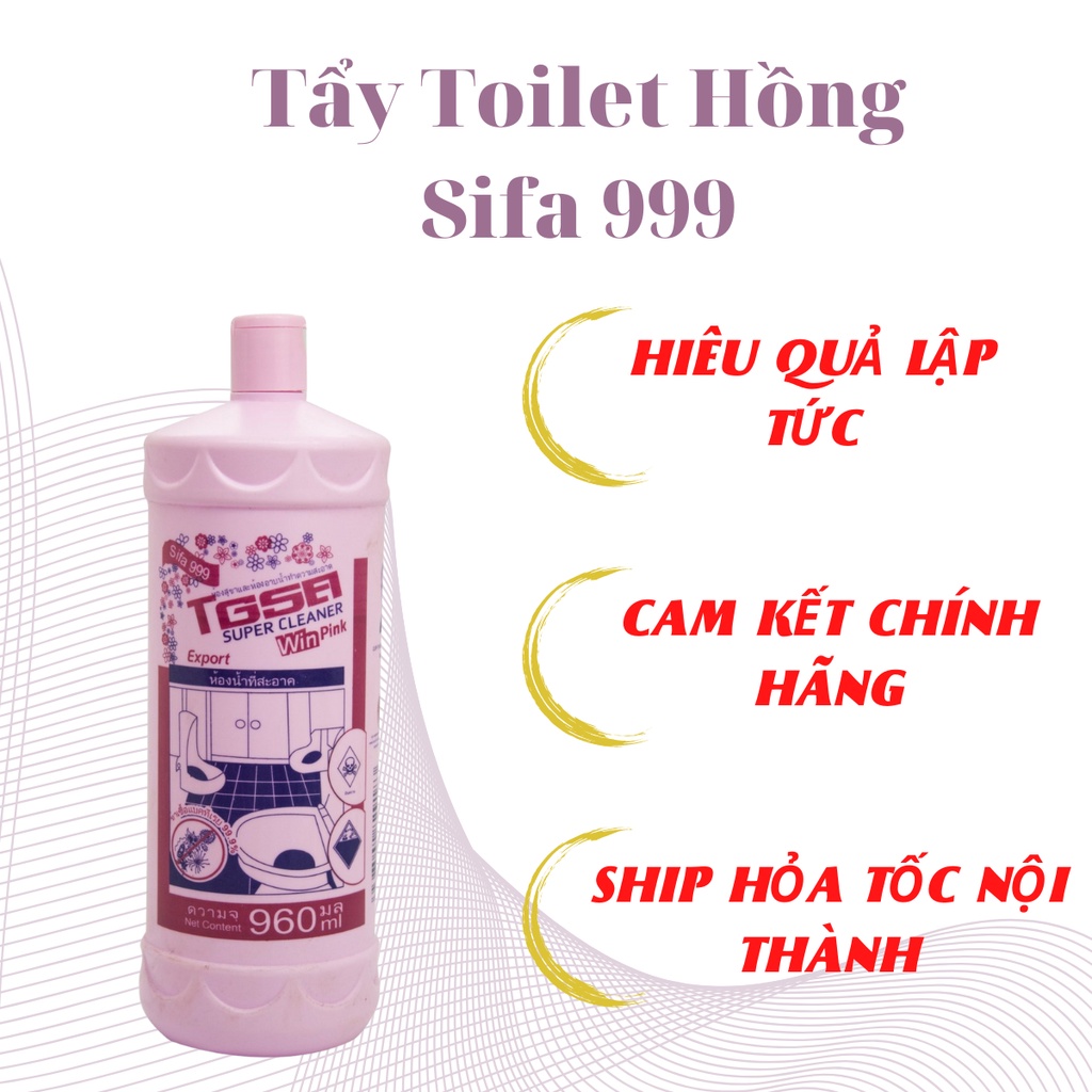 Tẩy toilet Thái lan (960ml) nhãn hiệu Sifa sáng bóng mọi bề mặt