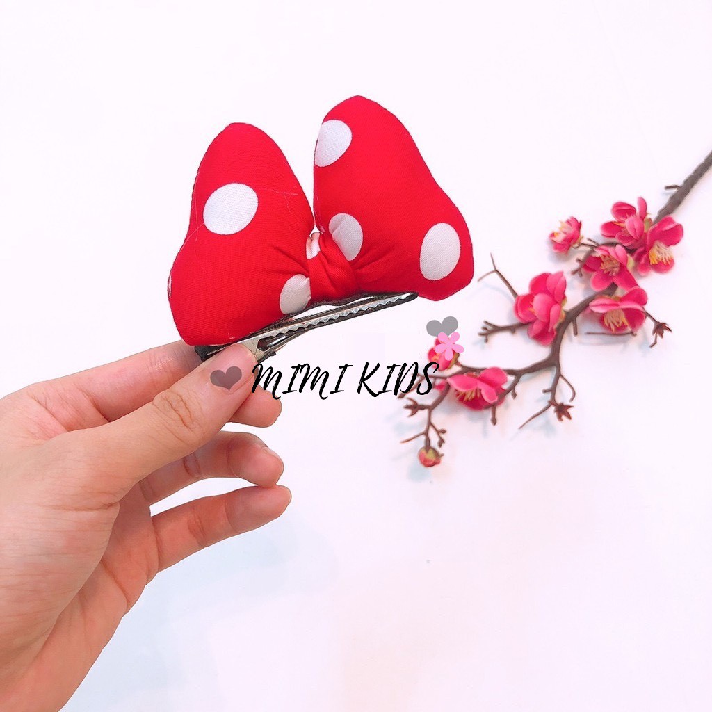 Băng đô phụ kiện tóc hình nơ mickey đỏ xinh xắn Mimi Kids cho bé