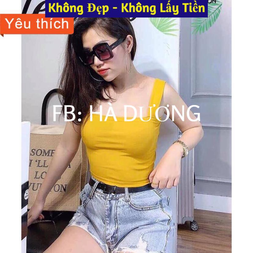 Áo 2 dây bản to chất dày dặn [ Có video + Ảnh thật ]