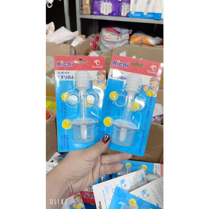 Dụng cụ cho bé uống thuốc chống sặc Kichilachi CHÍNH HÃNG cho bé không chịu ti bình