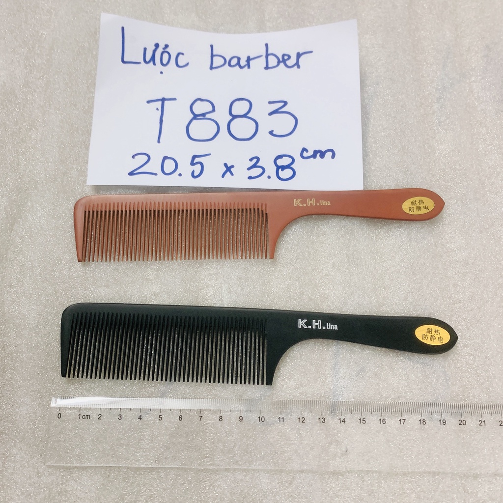 Lược Cắt Tóc Nam Chuyên Barber Bản To Vừa 3.8cm