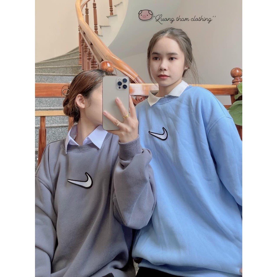 Áo nỉ, áo sweater tay bồng NAIKI mẫu mới
