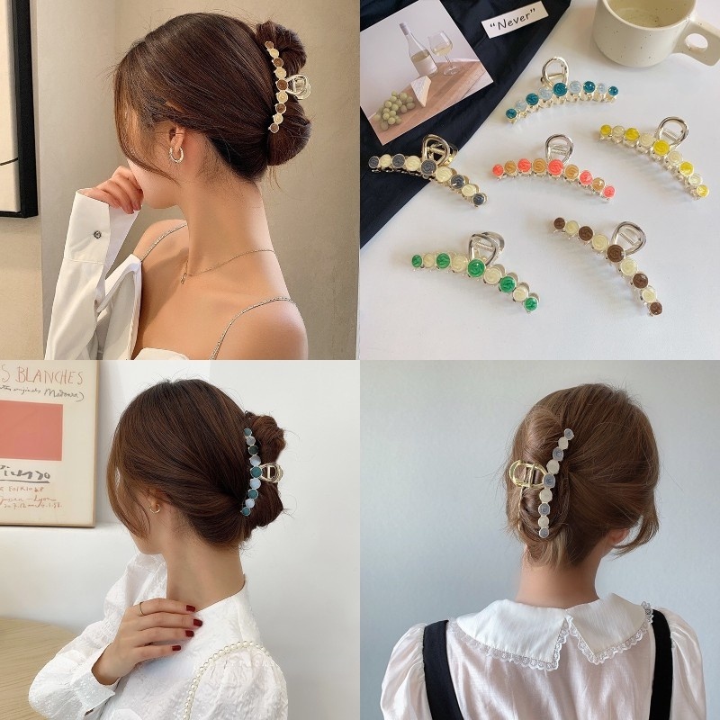 Kẹp Tóc Hình Cá Mập Bằng Kim Loại Đa Năng Tiện Dụng