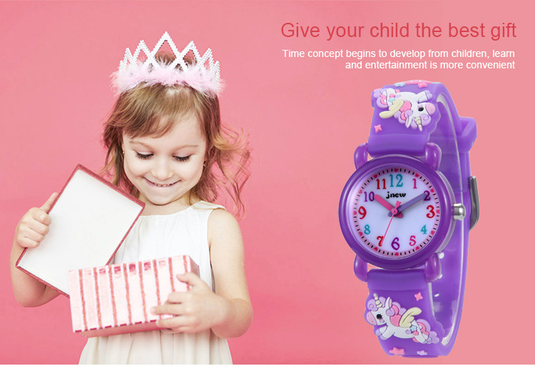 Đồng Hồ Nữ Dây Silicon Mặt Hình Ngựa Một Sừng 3d Dễ Thương | BigBuy360 - bigbuy360.vn