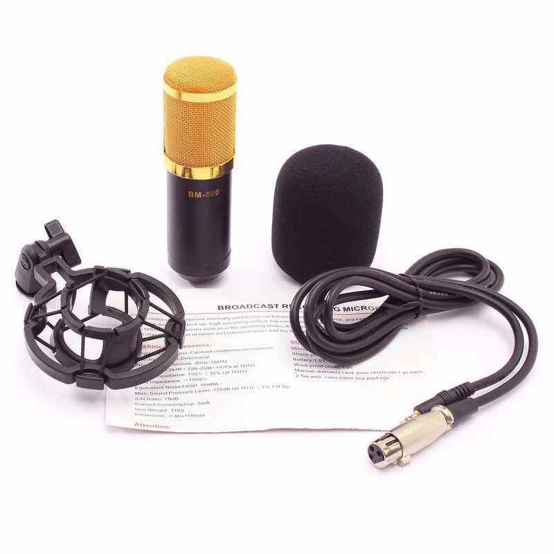 Micro BM800 cao cấp hát Karaoke trên Điện thoại và Máy tính - Mic BM-800