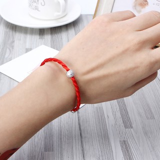 Vòng đeo tay đan dây đỏ có thể điều chỉnh mặt hình mắt với ý nghĩa mang lại may mắn cho nam/nữ