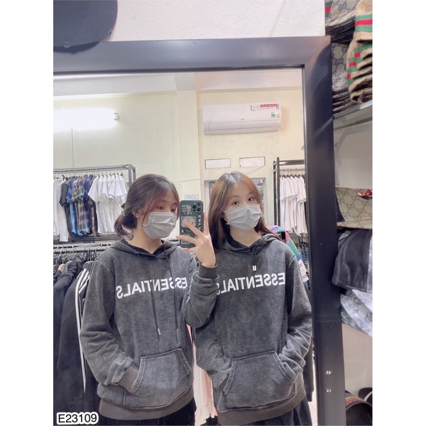 Áo nỉ hoodie essen nam nữ - Áo nỉ dài tay có mũ in chữ vải nỉ loang mốc hot 2021 - áo hoodie mặc đôi | BigBuy360 - bigbuy360.vn