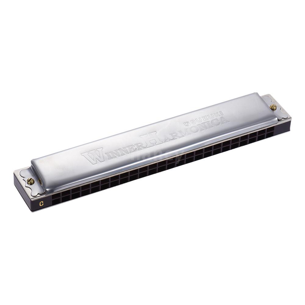 Kèn Harmonica Suzuki W-24 24 lỗ phím C có hộp cho người mới