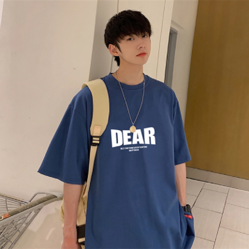 Áo Thun Nam Ngắn Tay Cổ Tròn In Chữ Thời Trang Size S-8XL