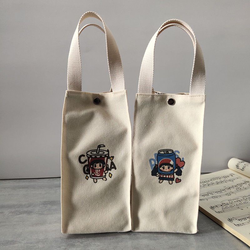 Túi Tote Vải Cotton Siêu Nhẹ In Họa Tiết 8 Kiểu Tùy Chọn