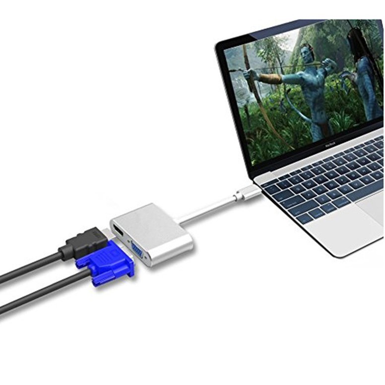 Cáp chuyển đổi USB Type C sang HDMI và VGA