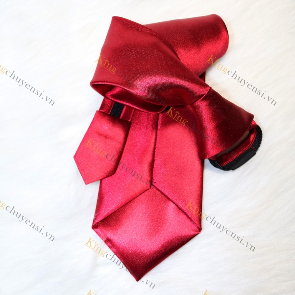 Caravat lụa vải phi bóng và silk cao cấp - kích thước 2 mẫu: 5cm, 8cm