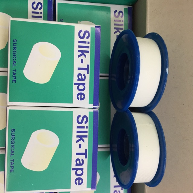 Băng dính vải cuộn Silk Tape hộp 12 cuộn 1,25 x 4m