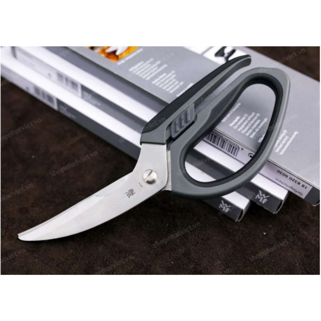 Kéo cắt thịt gà WMF 23cm trợ lực chất liệu thép không gỉ Hàng Đức