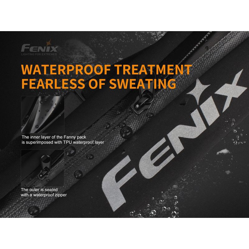 ĐẠI LÝ ĐỘC QUYỀN FENIX - Phụ kiện Fenix - AFB-10 - Túi đeo bụng Sports Fanny Pack (Màu đen)