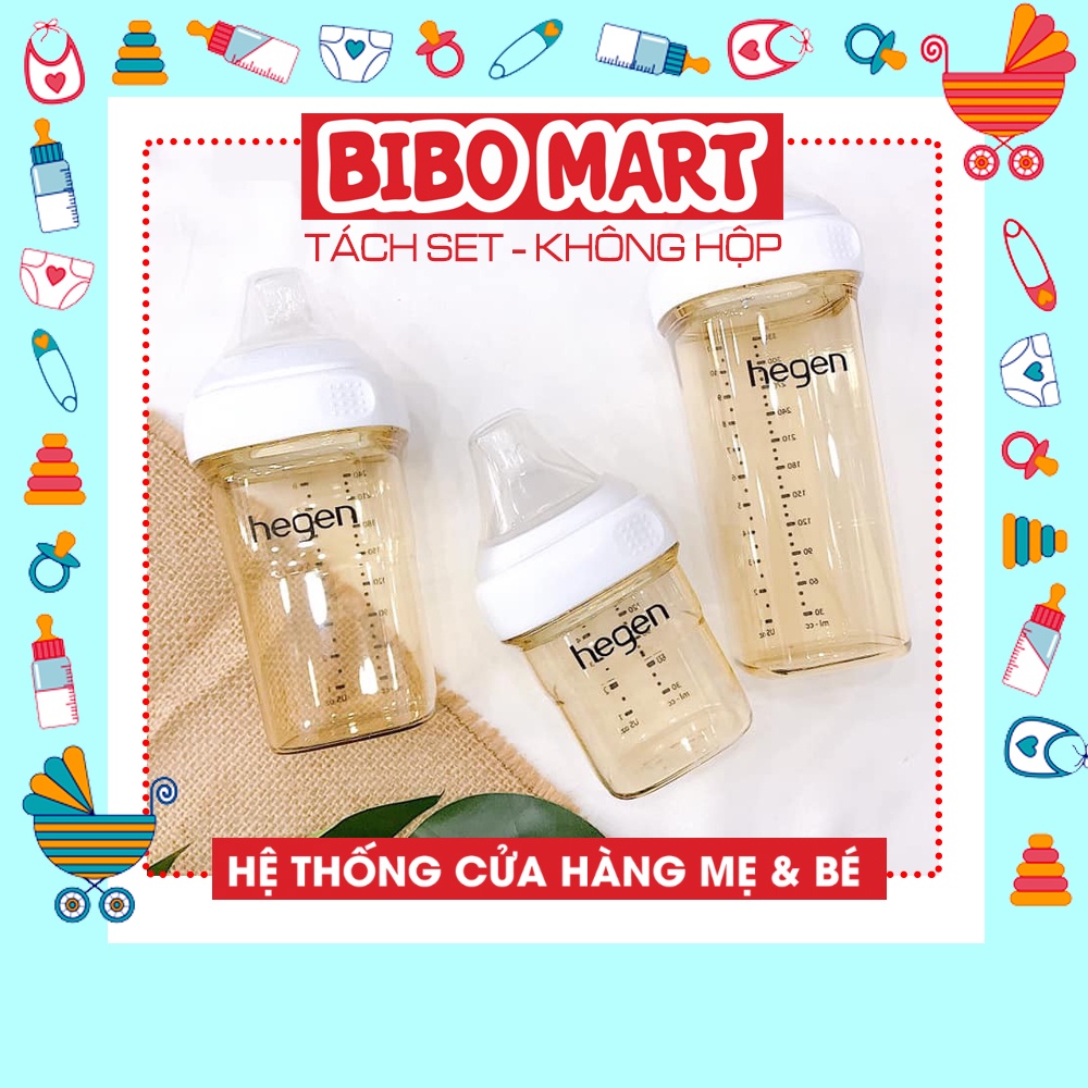 Bình Sữa HEGEN PPSU 150ml/240ml/330ml - TÁCH SÉT KHÔNG HỘP