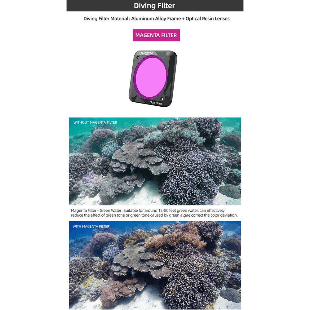 BTLIMER Bộ 2 Kính Lọc Cho Máy Ảnh Hành Động Action 2