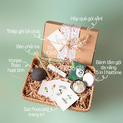 Quà sinh nhật Ecobuff Giftset Tối giản chăm sóc toàn thân làm Quà tặng bạn trai bạn gái dịp 8-3 20-10 Valentines