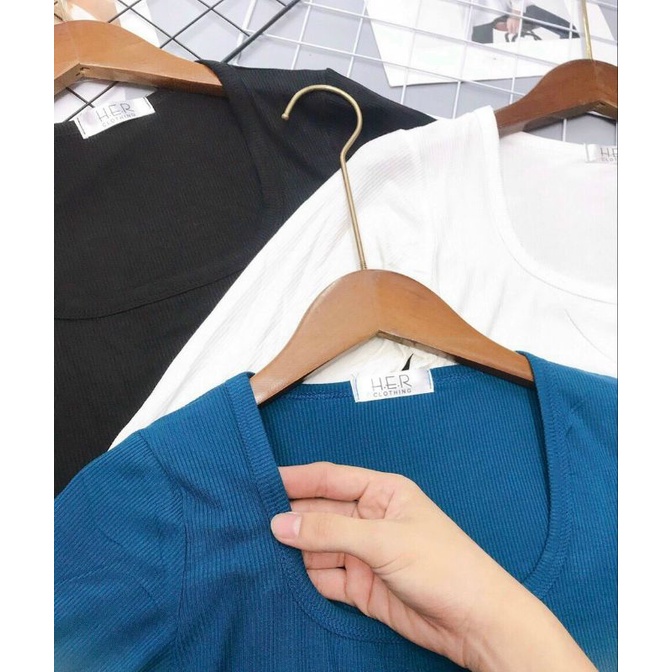 Áo thu đông Croptop LEN TĂM , vạt bầu cổ vuông ôm body. mã CRT04