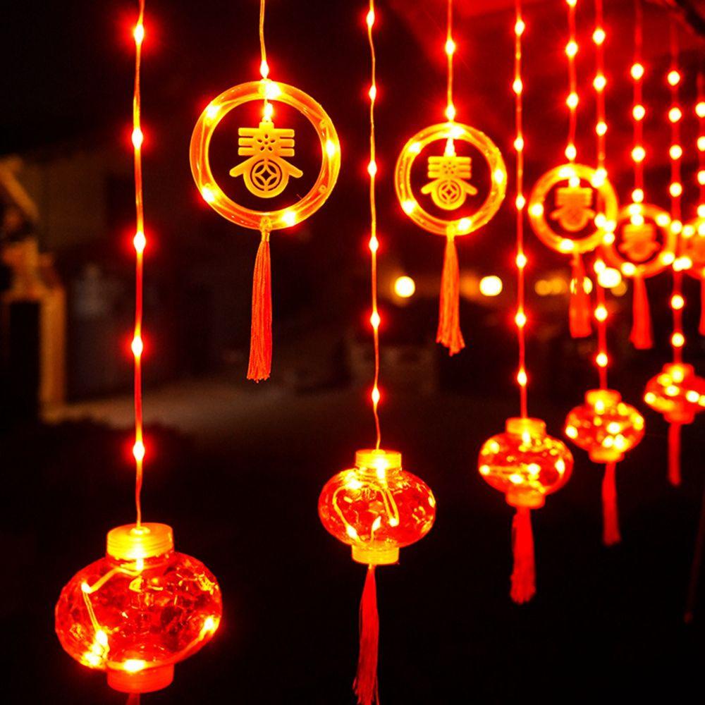 Dây Đèn Lồng Trung Hoa Treo Trang Trí Nhà Cửa / Khách Sạn Mừng Năm Mới