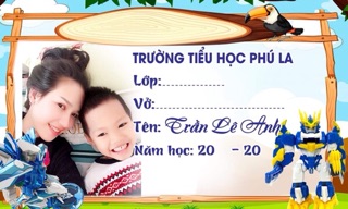 NHÃN VỞ - TICKER CHO BÉ