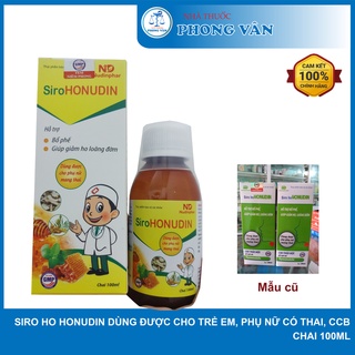 Siro ho Honudin thảo dược dùng được cho phụ nữ mang thai và sau sinh