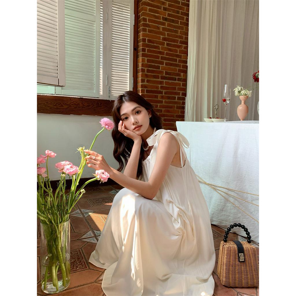 「 WELOVE1 」Đầm Midi Màu Be Thời Trang Mùa Hè Cho Nữ