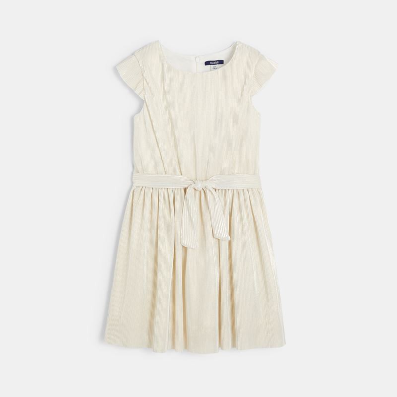 Váy nhũ OKAIDI kèm thắt lưng cho bé sz 3T-4T