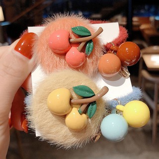 [5 Màu) Cột Tóc Hình Quả Cherry Độc Đáo & Cute