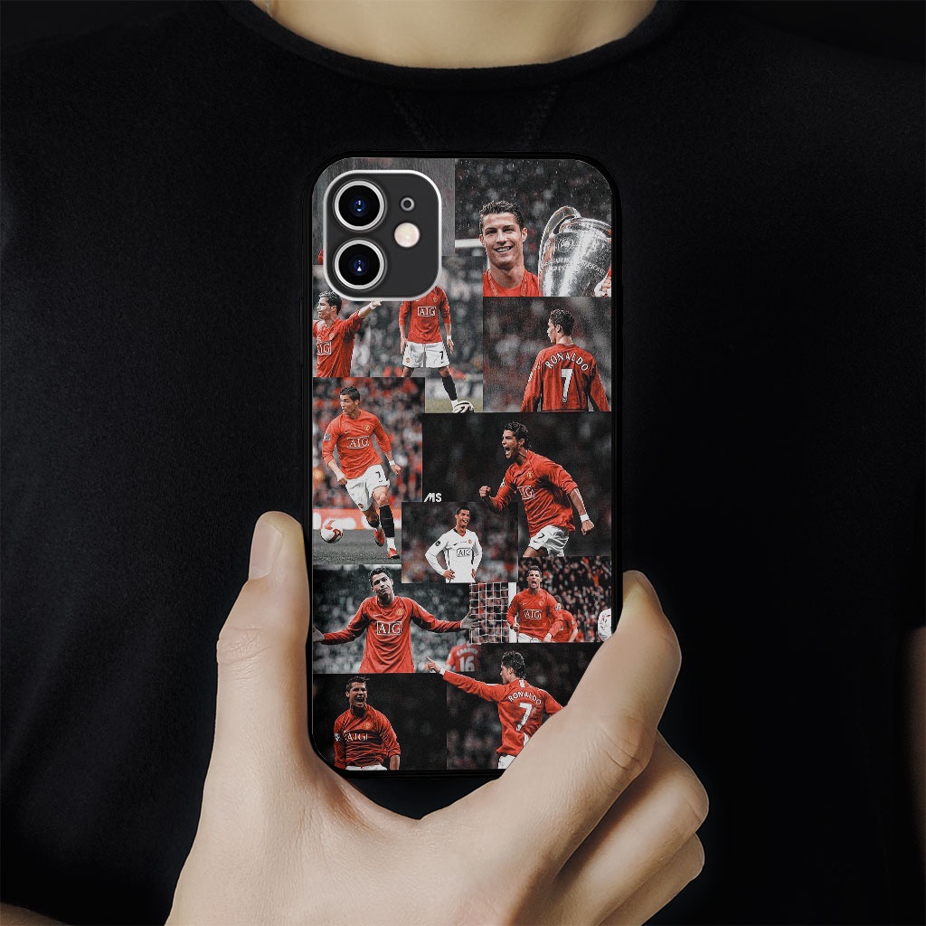 Ốp lưng ronaldo MU photo strip collage pro 13 11 12 promax 7 8 plus xs X Xr  FOO20222545