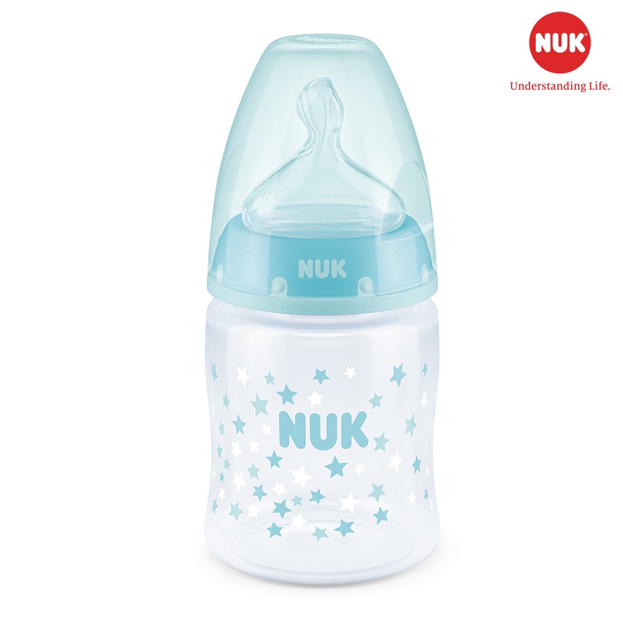 Bình sữa NUK Premium Choice nhựa PP 150ml núm ti Silicone S1 - M