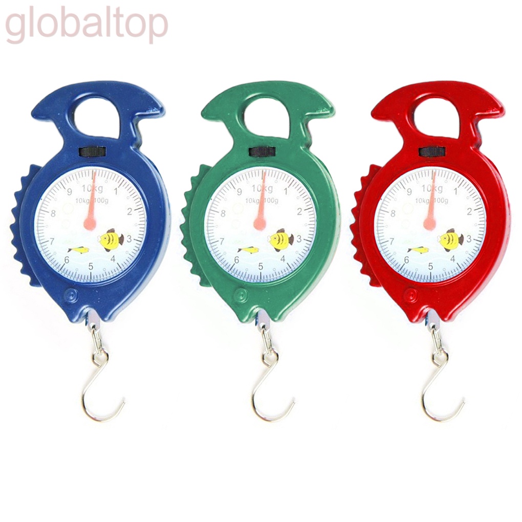 Cân hành lý cầm tay hình con cá 10kg màu sắc ngẫu nhiên nhỏ gọn