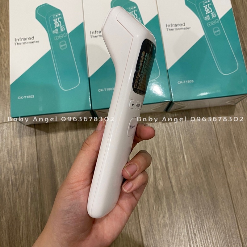 Nhiệt kế đo trán hồng ngoại cao cấp, chính xác, tiện dụng, đo được cả nước và không khí